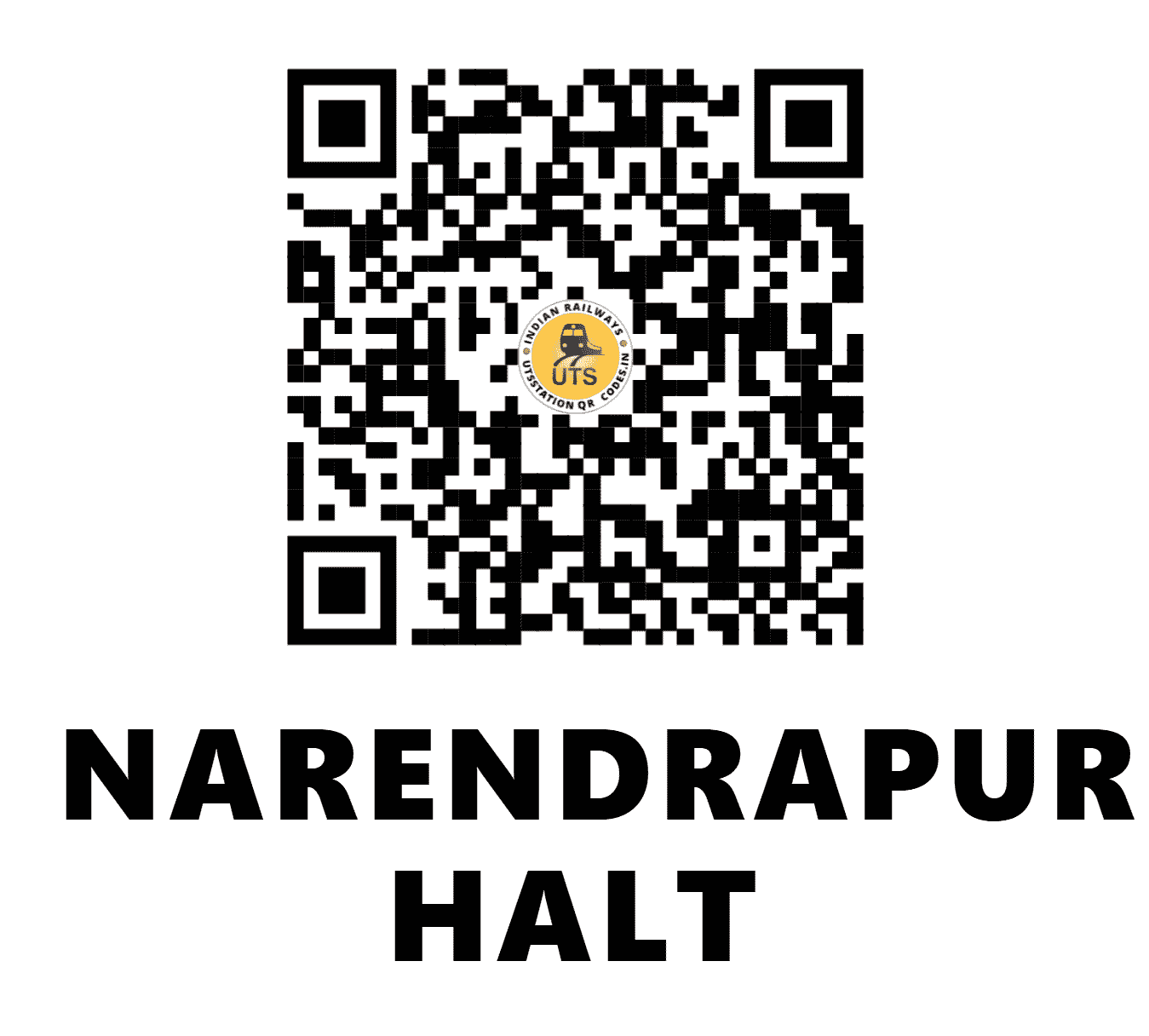 UTS QR Code for NARENDRAPUR HALT - NRPR (ER - WEST BENGAL)